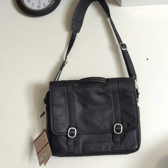 Canyon Outback Leather Goods, Inc. Unisex Leather Briefcase - Picture 2 of 7